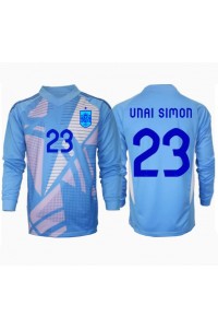Spania Unai Simon #23 Keeper Fotballdrakt Hjemme Klær EM 2024 Lange ermer